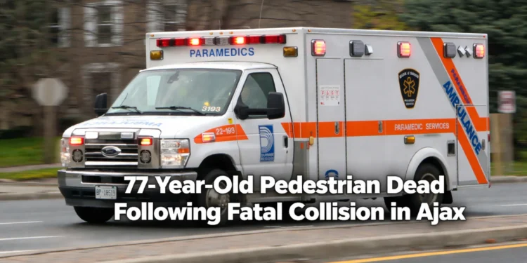 77 year old pedestrian dead