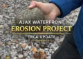 ajax waterfront erosion project trca update
