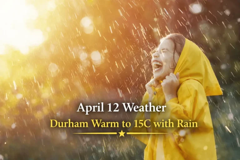 april 12 weather durham warm to 15c with rain