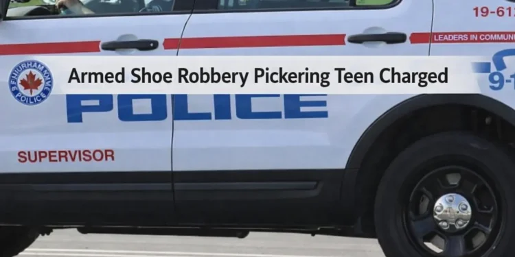 armed shoe robbery pickering teen charged