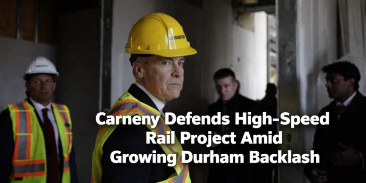 carney defends high speed rail project