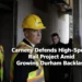 carney defends high speed rail project