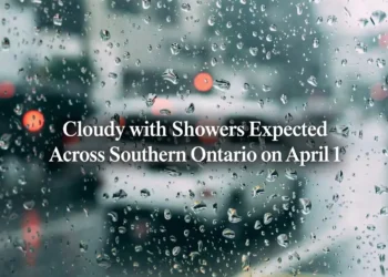 cloudy with showers expected across southern ontario on april 1