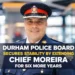 durham police board secures stability by extending