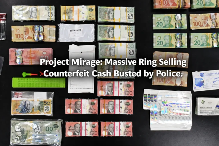 massive ring selling counterfeit cash busted by police