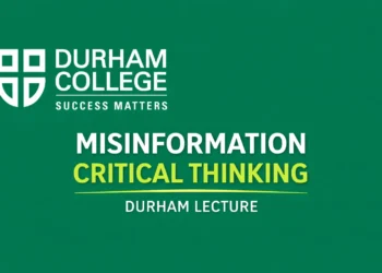misinformation critical thinking durham college lecture event