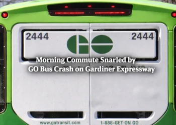 morning commute snarled by go bus crash on gardiner expressway