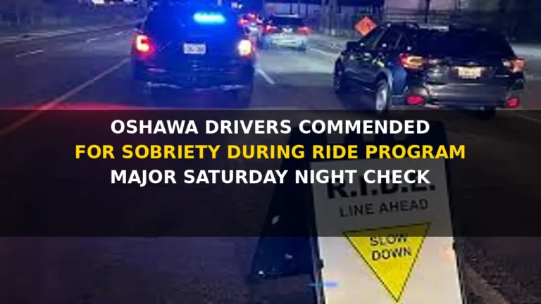 oshawa drivers commended for sobriety
