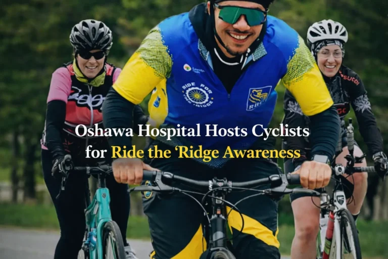 oshawa hospital hosts cyclists for ride the ‘ridge awareness