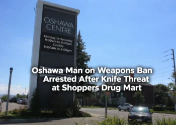 oshawa man on weapons ban arrested after knife threat