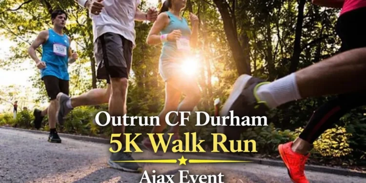 Outrun CF Durham 5K Walk Run Ajax Community Charity Event outrun cf durham 5k walk run ajax event