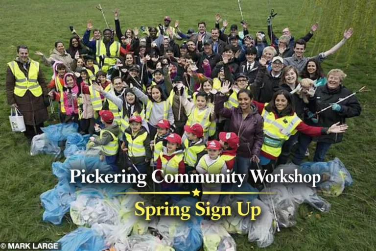 pickering community litter cleanup spring sign up