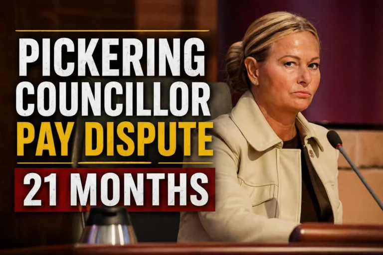 pickering councillor pay dispute 21 months