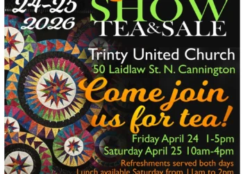 quilt show, tea, and sale in cannington – april 25, 2026