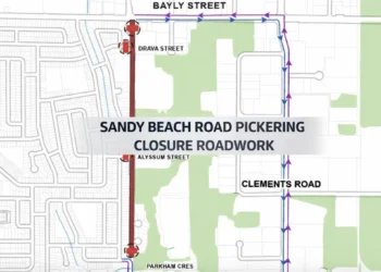 sandy beach road pickering closure roadwork
