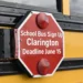 school bus sign up clarington deadline june 15