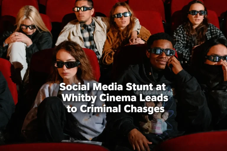 social media stunt at whitby cinema leads to criminal charges