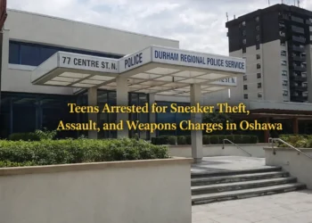 teens arrested for sneaker theft, assault, and weapons charges in oshawa