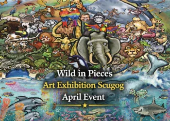wild in pieces art exhibition scugog april event