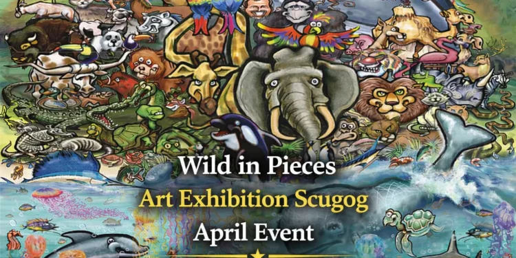 wild in pieces art exhibition scugog april event