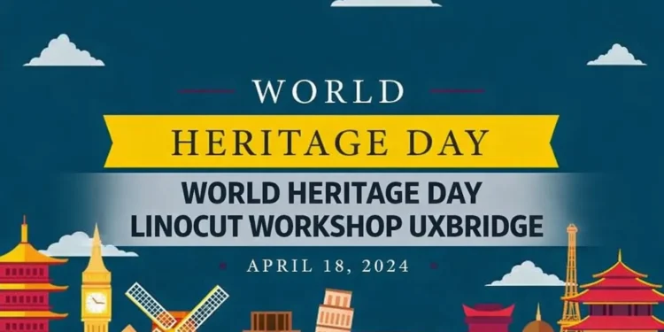 world heritage day linocut workshop uxbridge