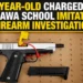 announcement image with imitation firearm converted