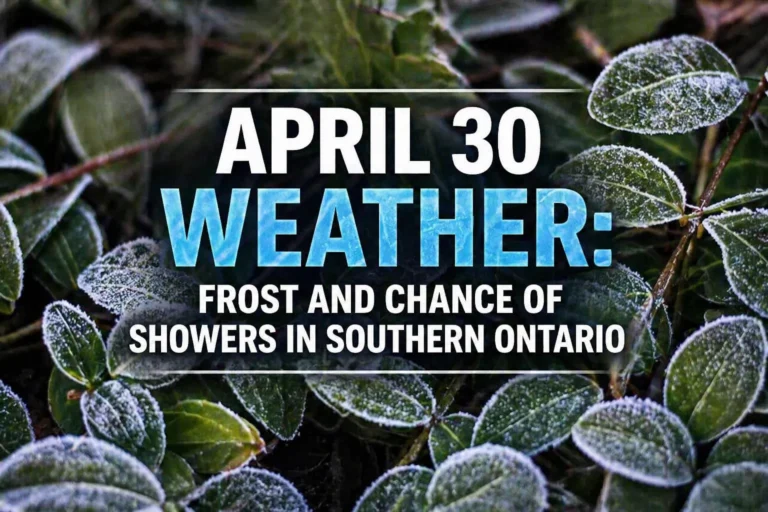 april 30 weather frost showers southern ontario