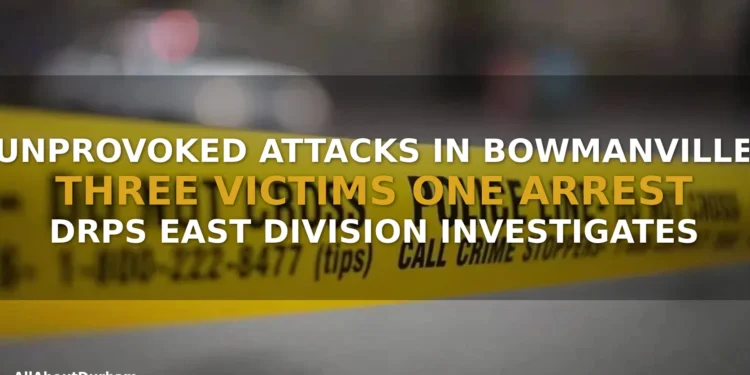 Bowmanville Unprovoked Attacks Spree: Three Victims, One Arrest in Clarington