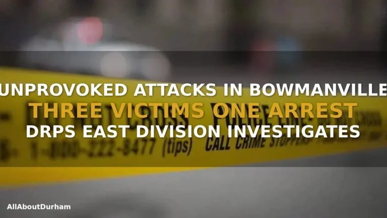 Bowmanville Unprovoked Attacks Spree: Three Victims, One Arrest in Clarington