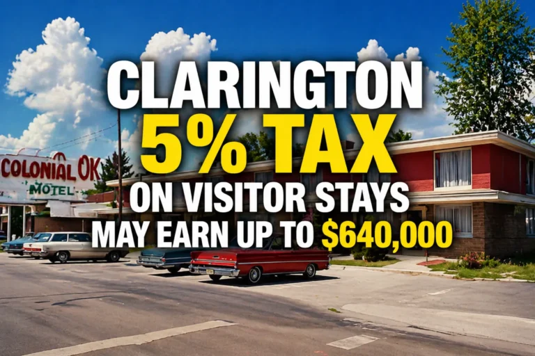 clarington 5 percent tax on visitor stays