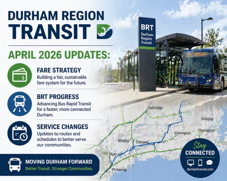 durham region transit april 2026 updates