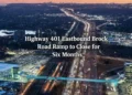 highway 401 eastbound brock road ramp close