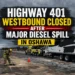 highway 401 westbound closed oshawa