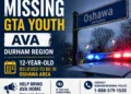 missing gtayouth ava oshawa area