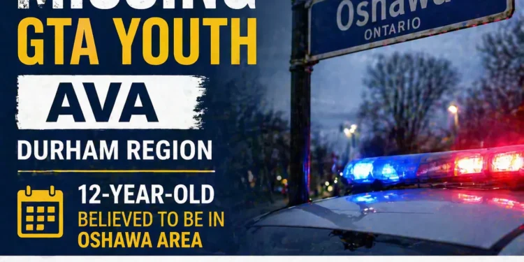 missing gtayouth ava oshawa area
