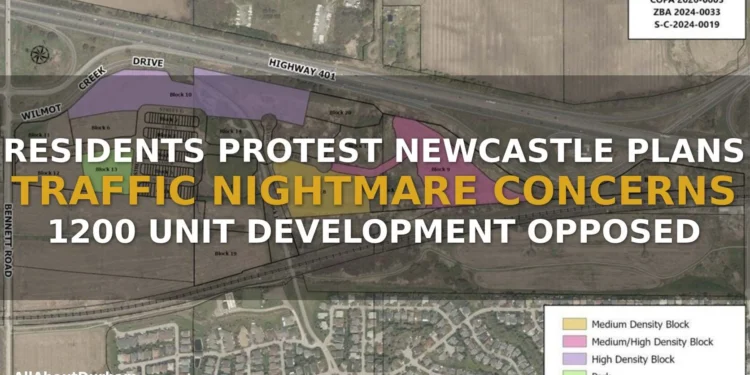 newcastle development protest