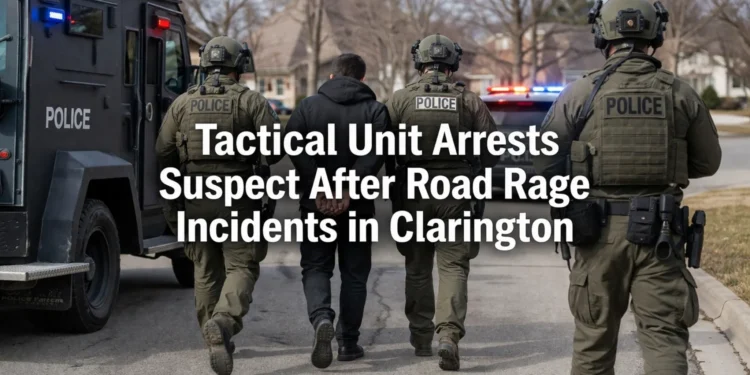 Tactical Unit Arrests Suspect After Road Rage Incidents in Clarington tactical unit arrests suspect road rage clarington