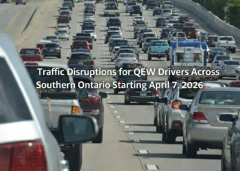 traffic disruptions qew drivers