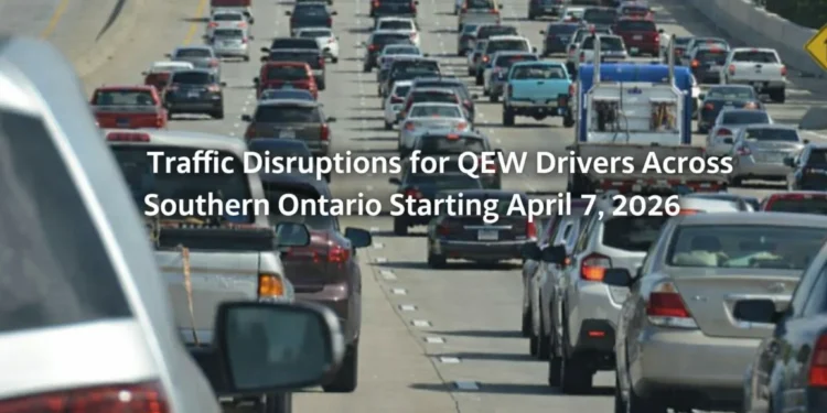 traffic disruptions qew drivers