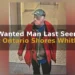 Wanted Man Last Seen At Ontario Shores Whitby