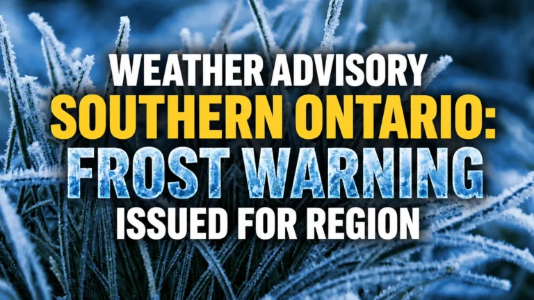 weather advisory southern ontario frost warning