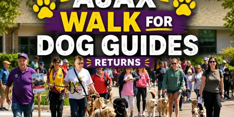 Ajax Lions Club Hosting Walk for Dog Guides This May ajax walk for dog guides returns