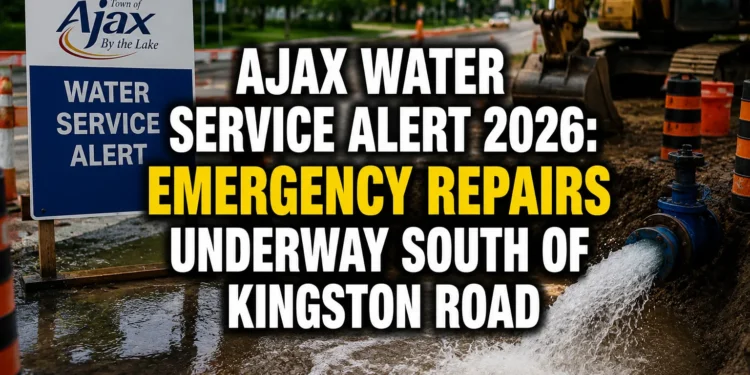 ajax water alert