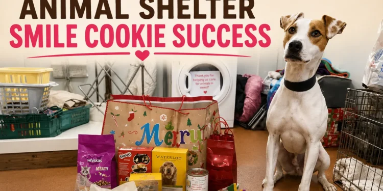 brock animal shelter smile cookie success