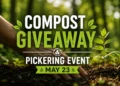 compost giveaway pickering event may 23