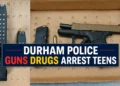 durham police guns drugs arrest teens
