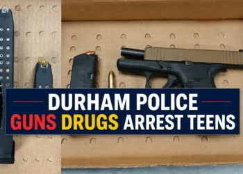 durham police guns drugs arrest teens