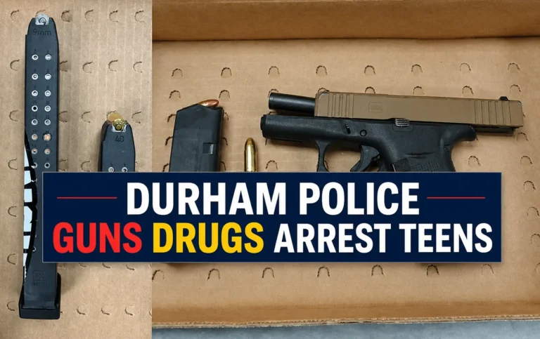 durham police guns drugs arrest teens