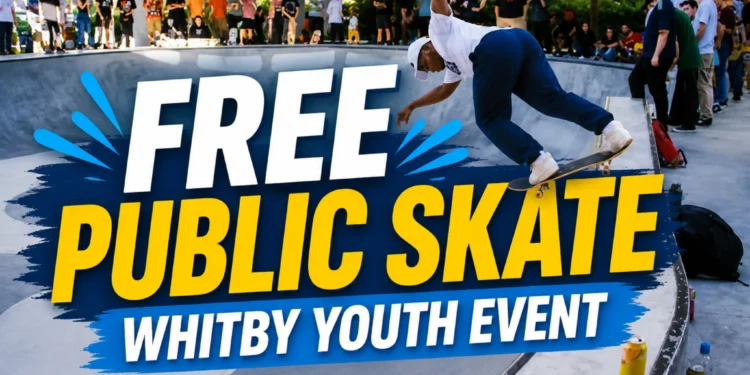 free public skate whitby youth event