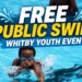 free public swim whitby youth event